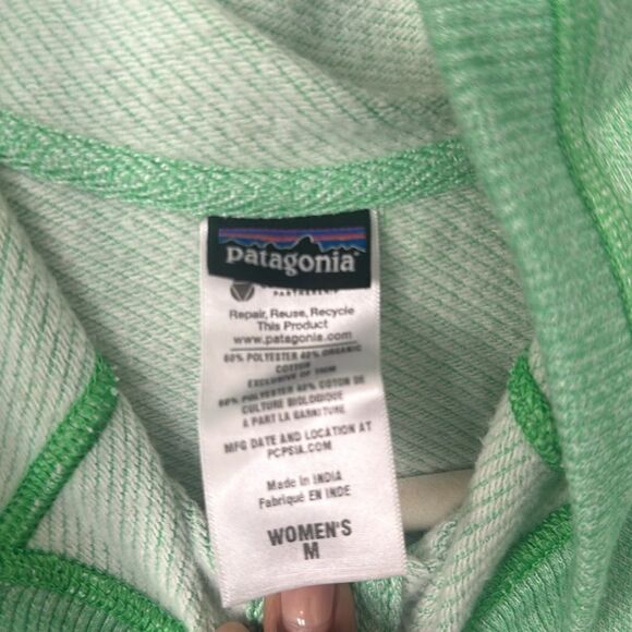 Patagonia Hooded Women’s Green Jacket M - Picture 7 of 7